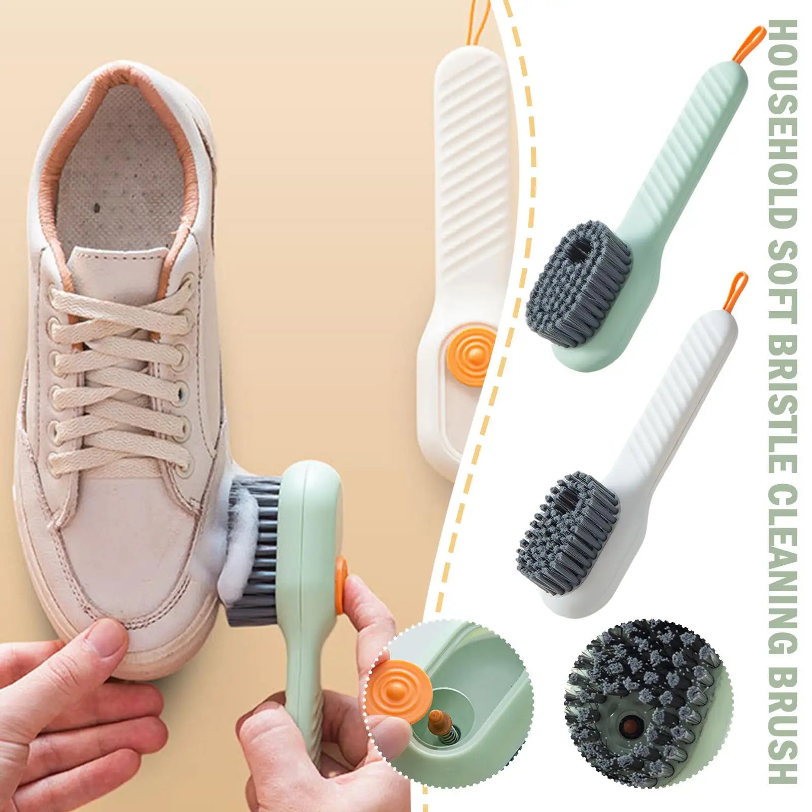 🧽 Brosse à Chaussures Multifonction – Nettoyage en Profondeur