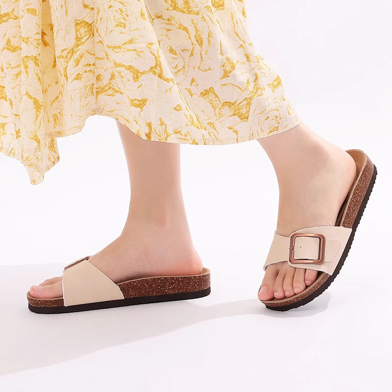 Shevalues sabots de pied en liège pantoufles pour femmes