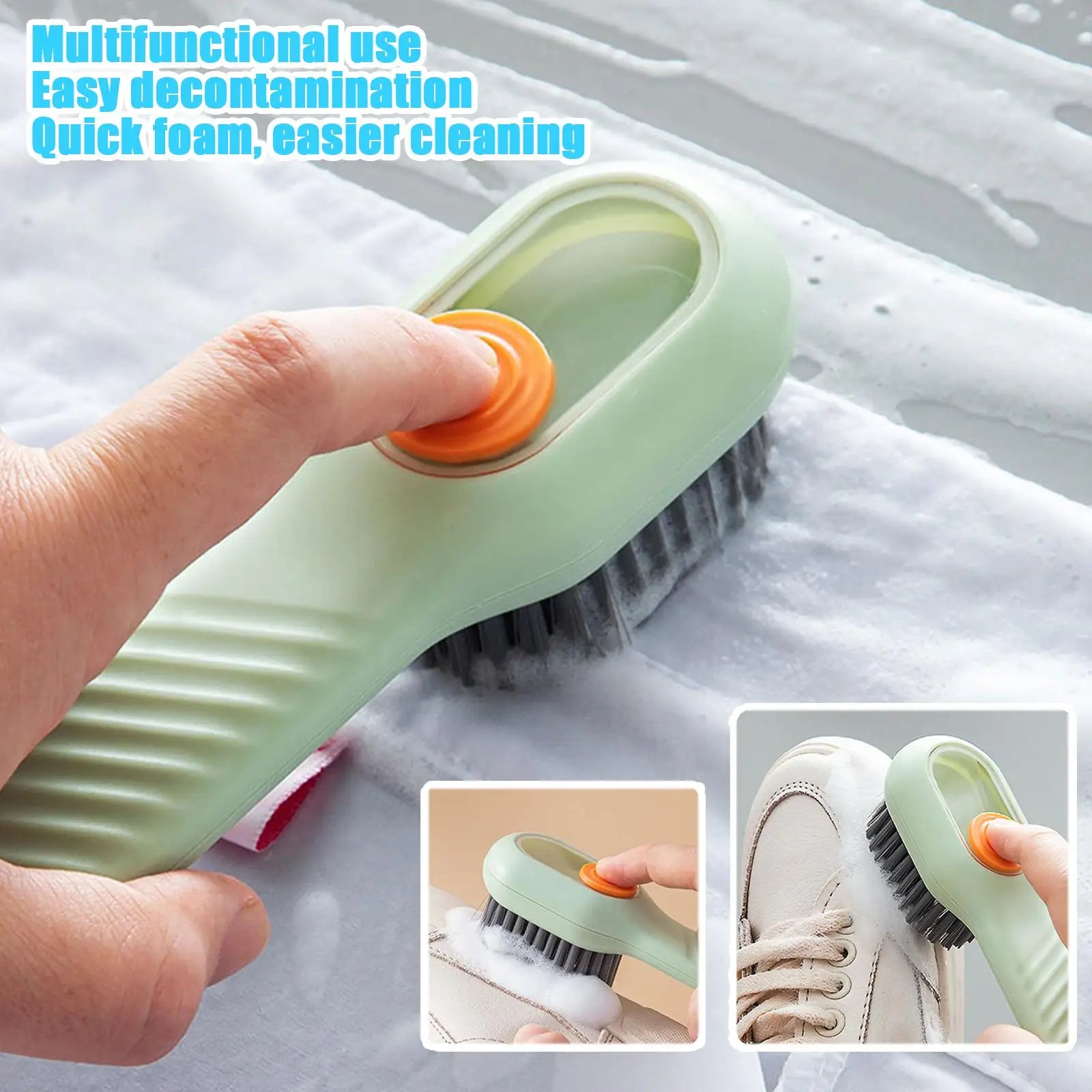 🧽 Brosse à Chaussures Multifonction – Nettoyage en Profondeur